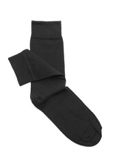 Black socks isolated on white