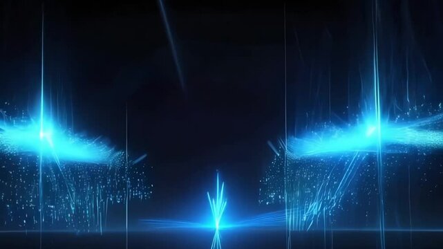 abstract background with glowing lines and patterns on a dark blue background, beautiful background, live wallpaper for your phone
