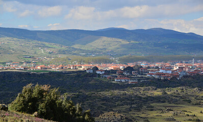 Obraz premium A view from the historical city of Kula in Manisa, Turkey