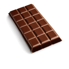 Fototapeta premium chocolate bar isolated on transparent background