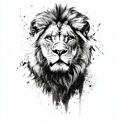 lion head illustration