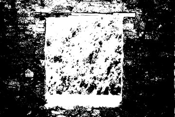 Rustic grunge vector texture with grain and stains. Abstract noise background. Weathered surface.