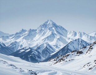 Obraz premium Mountains landscape isolated transparent background.