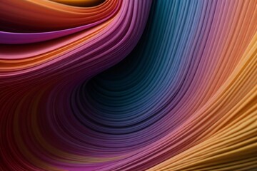 Fototapeta premium 3D Abstract of Flowing Fabric 