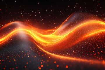 An abstract digital background representing charity and selfless giving, featuring glowing hands offering light or energy.