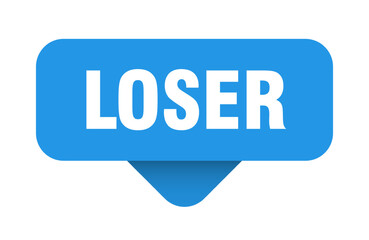 loser sticker. loser sign on transparent background