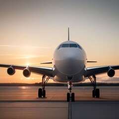 Fototapeta premium Aeroplane in Runway