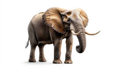 Obraz premium Elephant on Transparent Background