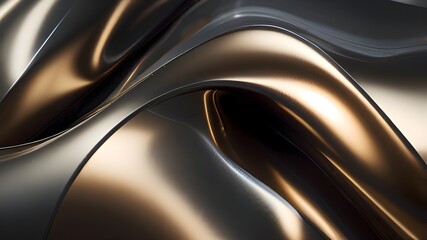 a metallic surface that reflects light in a gentle gradient.