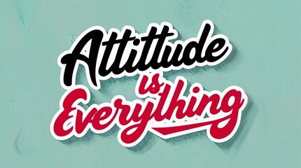 Attitude is everything inspirational quote