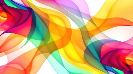 Organic Watercolor Rainbow Splatters Pattern Design