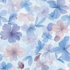 Blue and Purple Floral Tile - Artistic Pattern for Modern Kitchens & Entryways