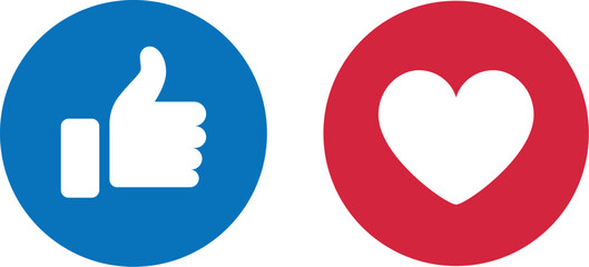  Set of cute social media positive Emoji faces thumbs up, heart, care, smile, crying laughing, smiling face with heart-shaped eyes icons