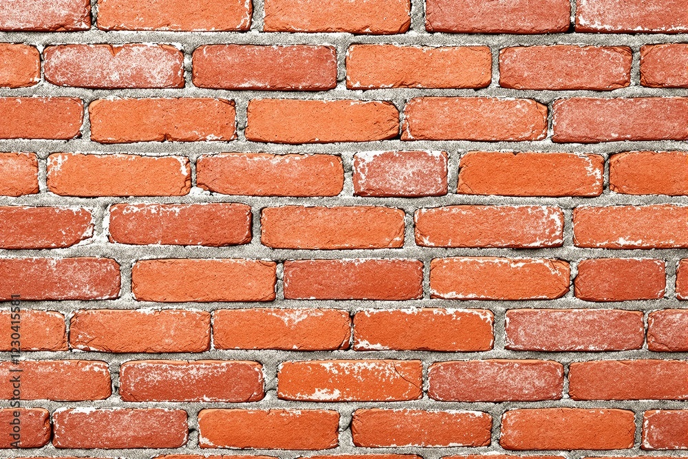 Poster close-up of a red brick wall with aged texture.