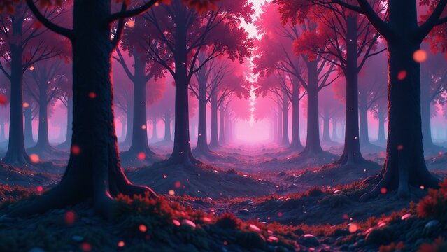 Glowing scribbles in mid-air, forming mathematical patterns visible only from a distance, futuristic landscape.