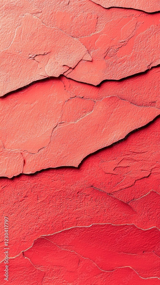 Fototapete Bright coral layers intertwine, creating rich textures that reflect light and cast soft shadows, evoking warmth and creativity in an enchanting display of color and depth