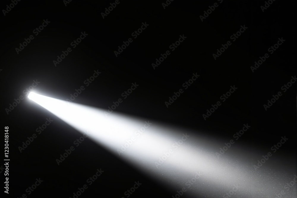 Poster abstract beam of light in dark background.