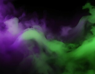 abstract green and purple smoke on black background cloud a soft smoke cloudy wave texture background
