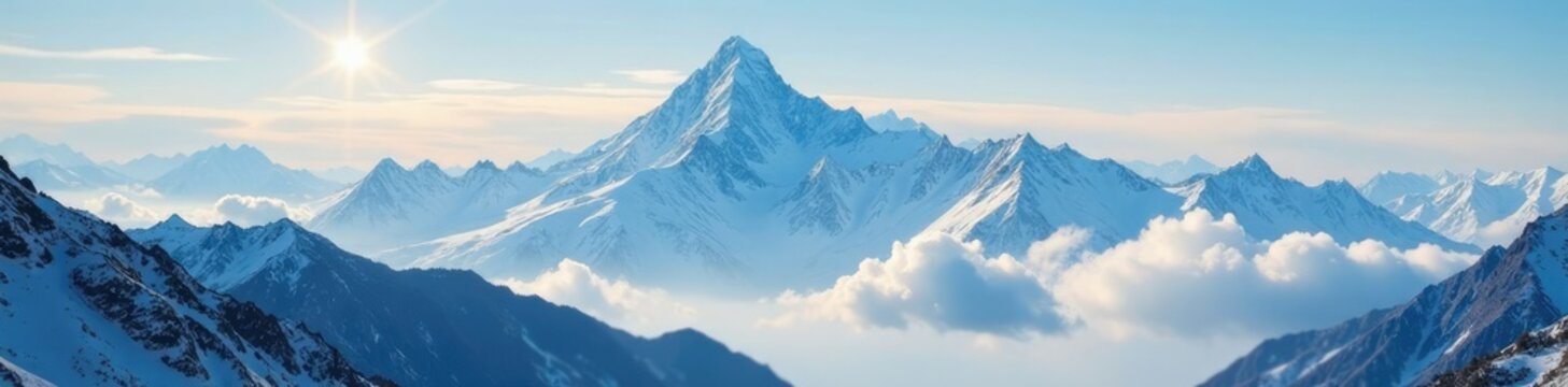 Killer mountain Nanga Parbat from low angle with clouds and fog, alps, clouds, parbat
