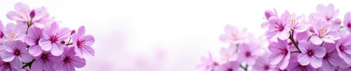 Lilac flowers isolated on a white background with a subtle texture, floral, purple