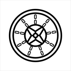 Obraz premium Priwhite disc brake icon vector illustration design template, with white background.nt