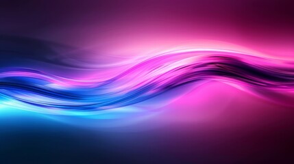 Abstract Pink and Blue Wave Design