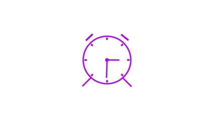 alarm Clock icon, Vector illustration flat design on white background.