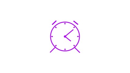 alarm Clock icon, Vector illustration flat design on white background.