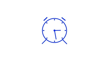 alarm Clock icon, Vector illustration flat design on white background.