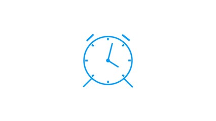 alarm Clock icon, Vector illustration flat design on white background.
