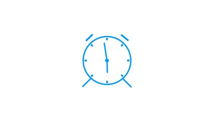 alarm Clock icon, Vector illustration flat design on white background.