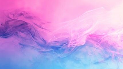 Obraz premium Abstract Pink and Blue Ink Swirls: A Dreamy, Serene Visual