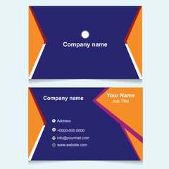 Modern and simple business card design template