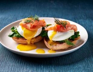 salmon egg benedicts