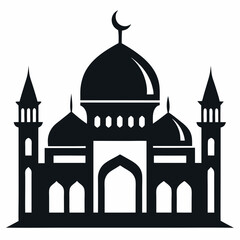 taj mahal silhouette