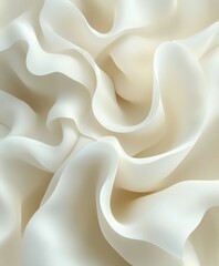 Obraz premium Soft white fabric draping elegantly on a surface