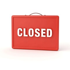 sign closed shop