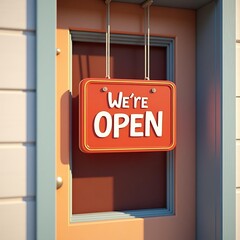 sign for business open shop