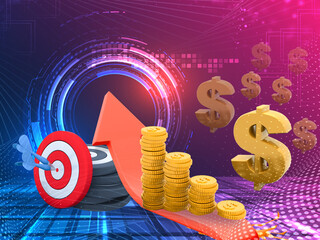 Business Growth and Target Achievement Concept