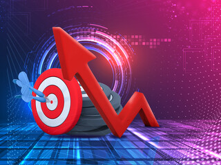 Business Growth and Target Achievement Concept