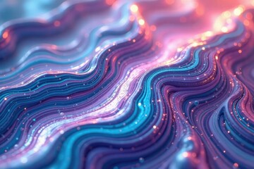 Swirling liquid marble with holographic gloss texture and metallic colors, liquid, reflective