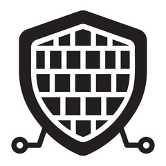 antivirus glyph icon