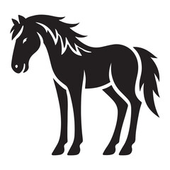 Horse Silhouette Illustration Equine Animal Farm