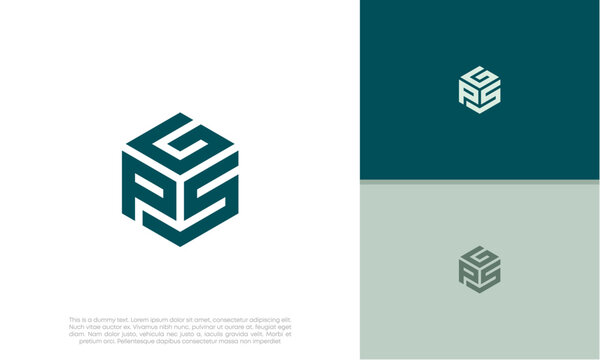 Initials GPS.  PSG logo design. Initial Letter Logo. Innovative high tech logo template.	
