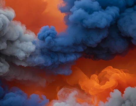 Fiery Blue Smoke