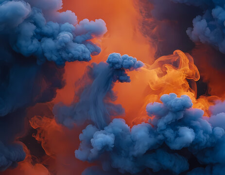 Fiery Blue Smoke