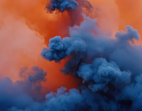 Fiery Blue Smoke