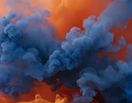 Fiery Blue Smoke