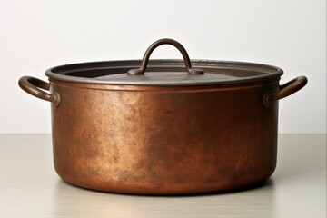 Close-up of an Old Cooking Pot with Black Background. Perfect for Cooking-related Content or Food-focused Projects