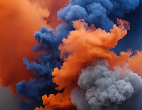 Fiery Blue Smoke